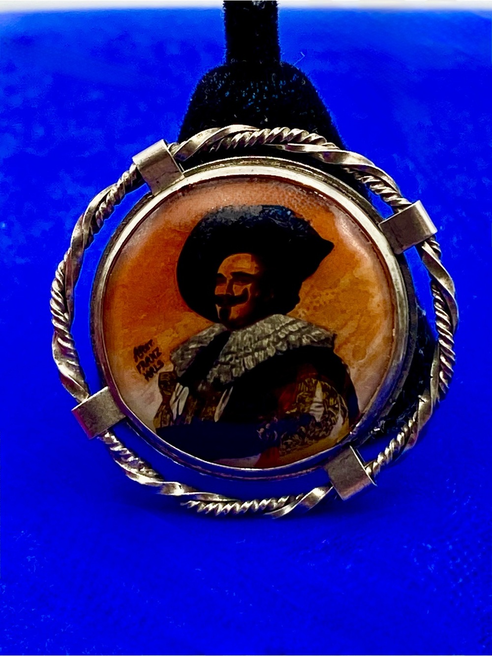 Sterling Silver Brooch “The Laughing Cavalier After Franz Hals England”
